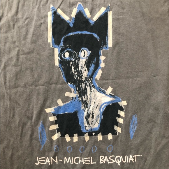 Uniqlo Jean-Michel Basquiat SPRZ NY Graphic Tank Top in Dark Gray Size XS - Picture 2 of 8